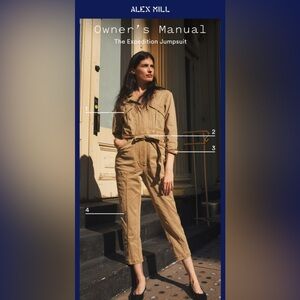 Alex Mill Expedition Jumpsuit in Washed Twill Size XXL